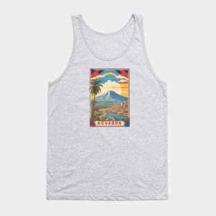 Vintage Travel Ecuador Design Tank Top